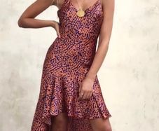 Never Fully Dressed Animal Print Asymmetrical Dress