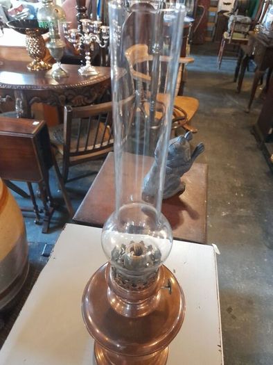 Antique Copper Oil Lamp
