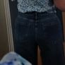 M&S per una high waisted wide leg soft denim jeans Image 7