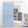 6FT 183cm Sliding Barn Door Hardware Kit Stainless Steel Track Rail Image 7