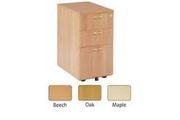 NEW 3 Drawer Desk High Pedestal 600mm deep