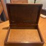 Antique Oak & Brass Box WW1 Connection Image 5