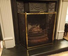brass  vintage retro fireguard