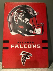 Atlanta Falcons Tin Metal sign