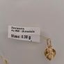 14K (585) Yellow Gold Necklace with Pendant Perfect Gift for Baptism or First Communion Image 6
