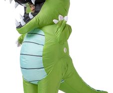 Creations Inflatable Costume Dinosaur Full Body Dinosaur Air Blow-up Deluxe Halloween Costume - Adult Size (FREE EXPRESS POSTAGE)