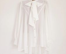 NEW Dorothy Perkins Crepe White Pussybow Blouse