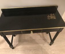 Vintage Black and Gilt hall table