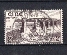 1930 Ireland Completion of Shannon Hydro-Hydro-Electric Power Scheme Commemorative Stamp Used