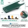 Boot Jack Welly Boot Remover Puller with Scraper Durable Construction - Ideal For Wellingtons Riding or Walking Boots and Muddy Shoes Dark Green Image 3