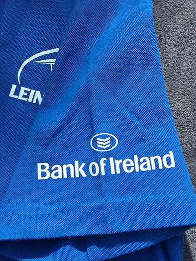 Leinster Rugby Adidas Polo Shirt Mens Medium