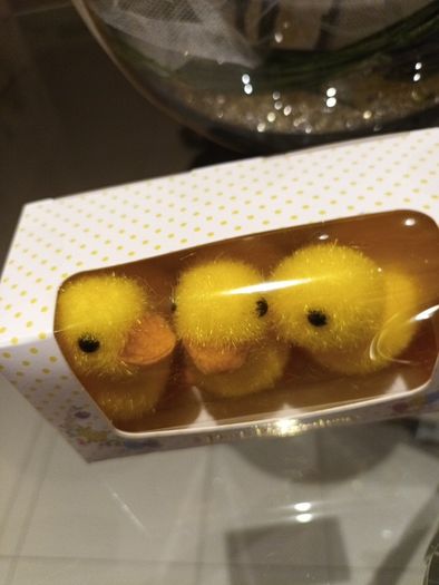 3 Easter decoration chicks/ducks