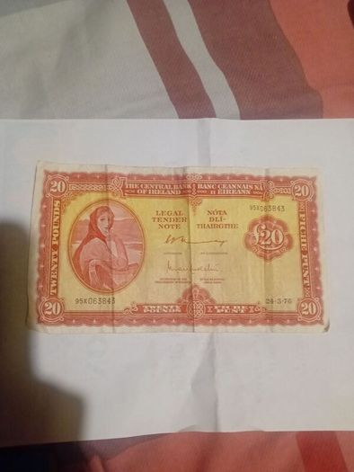 Old irish pound note