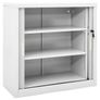 Sliding Door Cabinet Grey Image 6