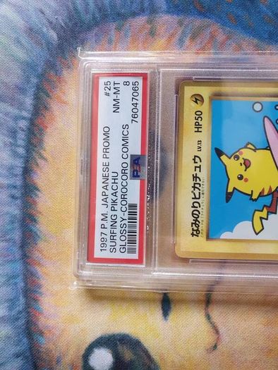 Pokemon - Surfing Pikachu Corocoro Comics Promo 1997 PSA8