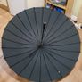 Large Massiliano Sergio Multi-Rib Umbrella Dark Green Image 2