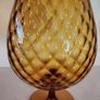 Mid-Century Italian Amber Glass Balloon Vase Image 2