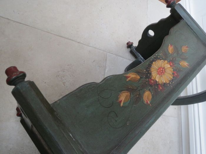 Vintage/Antique Wood Rocking Doll Cradle