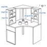 Corner Workstation (IKEA Micke) Image 4