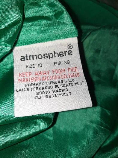 Green 100% silk baby-doll dress size 10