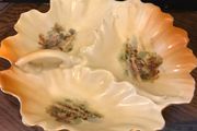 Vintage Vase and Three Section Dish
