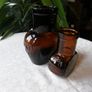 Antique Amber Glass OXO & Bovril Bottles. Set of 2, 4oz and 1oz. c.1900-1930. Excellent Antique Condition Image 2