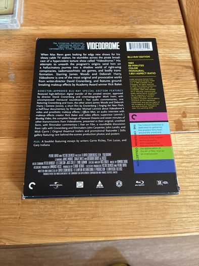 Criterion Collection Blu Ray. Videodrome