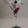 Lolita "pokertini", Hand Painted Poker/Cards Martini Glass - Large/10oz - Boxed Image 5