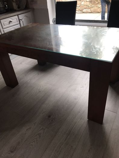 solid wood table