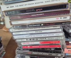 CDs, cassettes & DVDs mixed