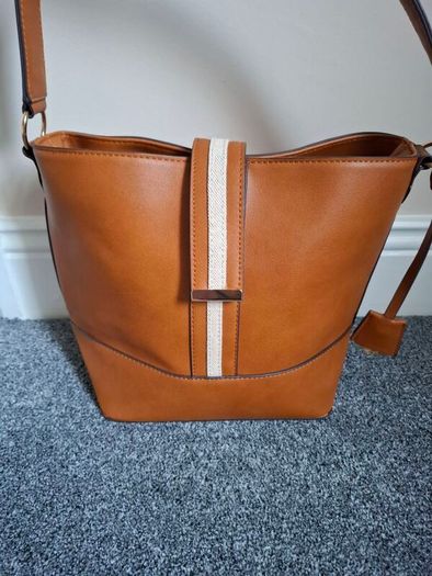 MISAKO tan handbag
