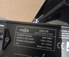 ADS 60 Mixer Amplifier