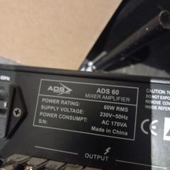 ADS 60 Mixer Amplifier