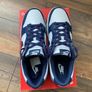 Nike Dunk Low White Midnight Navy UK12 / EU47.5 Image 2