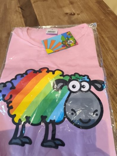 Girls T shirt .Happy Sheep.