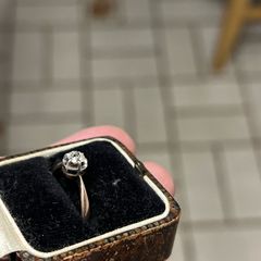 9ct gold diamond engagement ring