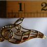 Vintage Jewelry Beautiful Gold Tone and Rhinestone Music / Notes on Staff / Music Lover Pin Brooch Image 6