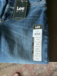 New Mens Lee Jeans 34w 32l