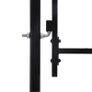 _Fence Gate Double Door with Spike Top Steel 3x1.75 m Black Image 3