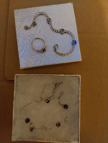 Acero Necklace, bracelet and ring set