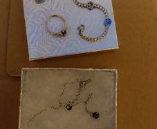 Acero Necklace, bracelet and ring set