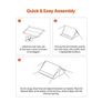 Camping Hot Tent, 2 Persons Cabin Tent with Stove Jack & Poles, Waterproof Winter Tents Shelters with Fireproof Ground Mat Image 4
