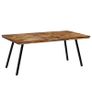 Dining Table Reclaimed Teak and Steel 180x90x76 cm Image 9