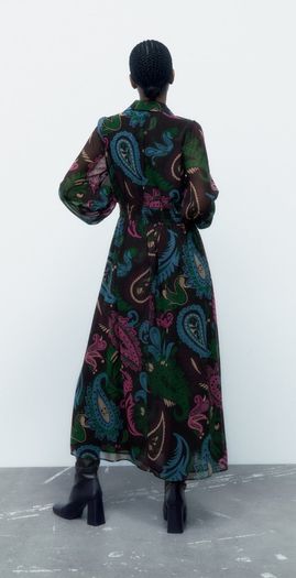Zara printed dress