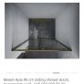 Shower Door Sliding 90cm Gold Image 5