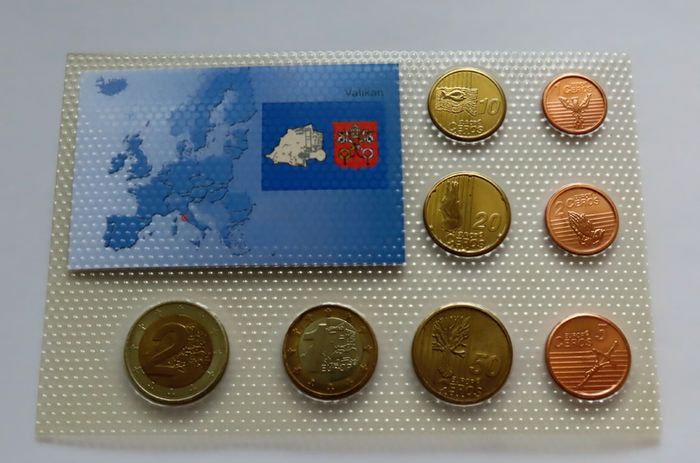 Vatican set euro Trial Probe Essai Pattern coins complete set 2006