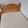 Single bed pine headboard and locker Image 9