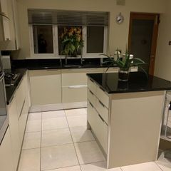 Scavolini kitchen units with Black Granite worktop