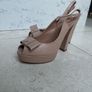 Giovanni Fabiani Leather Slingback Heels Image 2