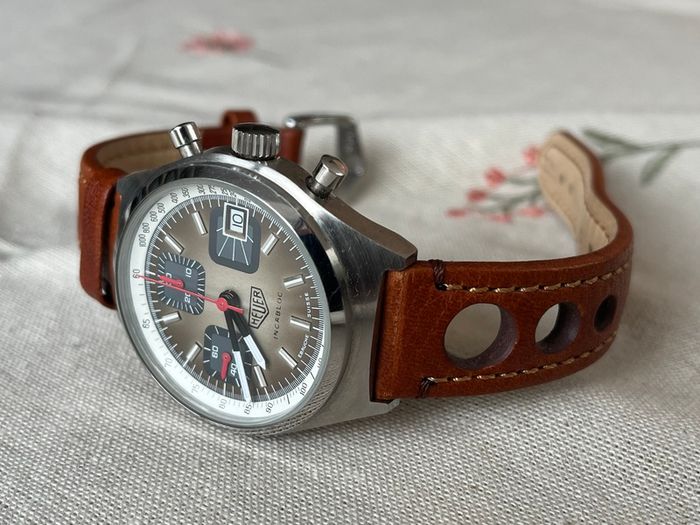 Heuer Incabloc 1611 Chronograph Vintage